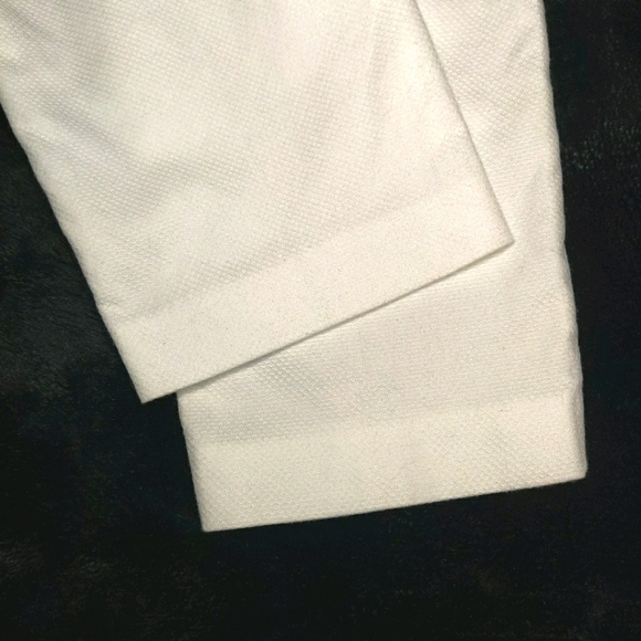 J Jill White Cotton Ankle Trouser Pants Size 8 - Picture 11 of 11